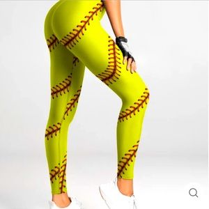 🆕🥎 Baseball Softball Leggings🥎🛼👠